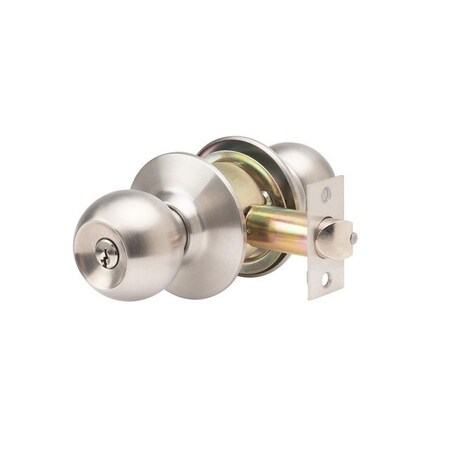 Commercial Keyed Entry Ball Door Knob Lockset